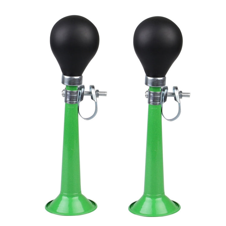 2pcs 7 inch Metal Plating Bicycle Air Horn Bicycle Accessories, Black, Red, Blue, Pink, Green, Silver