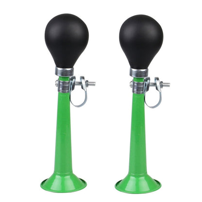 2pcs 7 inch Metal Plating Bicycle Air Horn Bicycle Accessories, Black, Red, Blue, Pink, Green, Silver