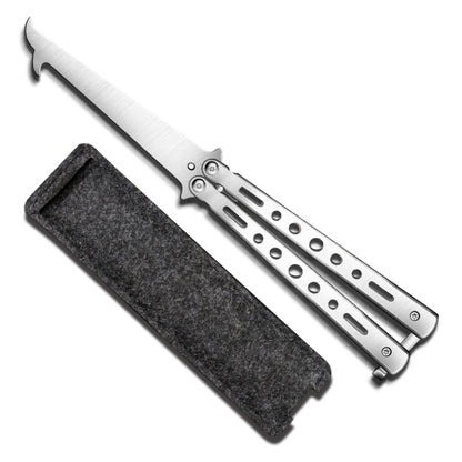Folding Stone Clearing Hook Safety Hammer Portable Car Tire Cleaning Tool Set, Silver, Black