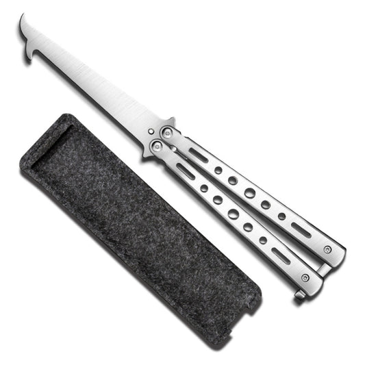 Folding Stone Clearing Hook Safety Hammer Portable Car Tire Cleaning Tool Set, Silver, Black