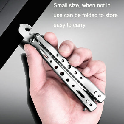 Folding Stone Clearing Hook Safety Hammer Portable Car Tire Cleaning Tool Set, Silver, Black