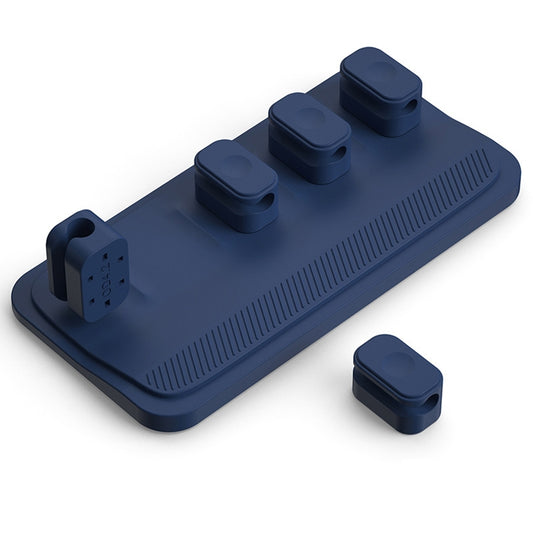 Fijador magnético de almacenamiento de cables de datos de escritorio autoadhesivo sin perforaciones