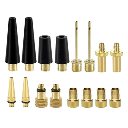 SV/AV/DV Bicycle Valve Adapter Set Bike Ball Pump Accessories, 15 in 1, 24 in 1 with Leather Ring, 25 in 1, 24 in 1, 32 in 1, 16 in 1, 10 in 1, 3sets 3 in 1, 12 in 1, 3sets 5 in 1, 3sets 4 in 1, 3sets 4 in 1 Gold, 14 in 1, 16 in 1 with Split Box       ...