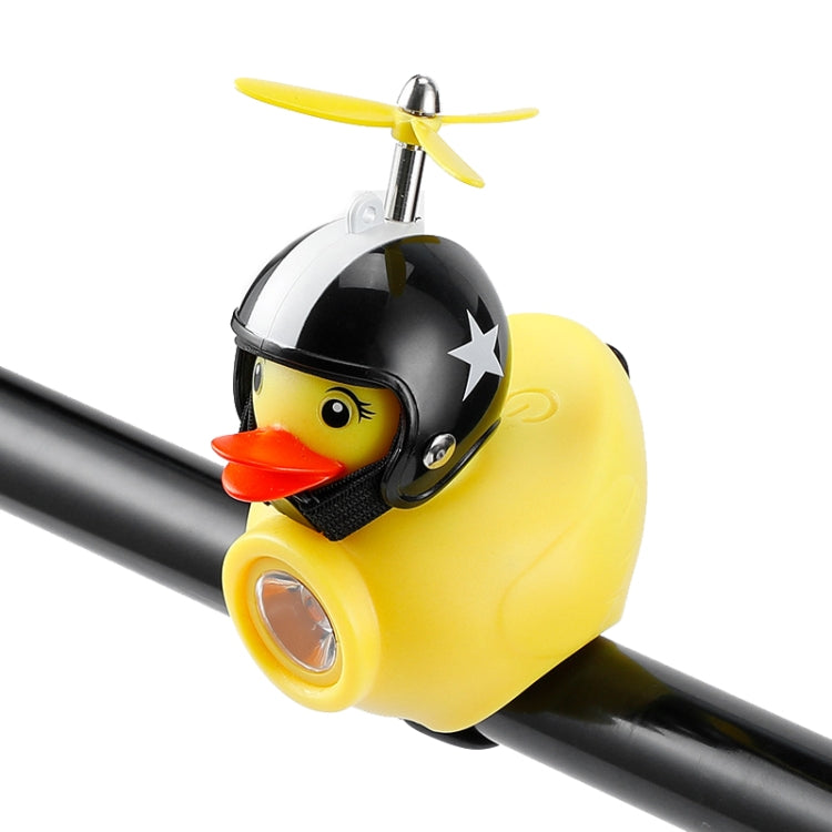 Canard Jaune Vélo Cloche Guidon Phare Ornements de Voiture Accessoires de Cyclisme Décoration de Casques