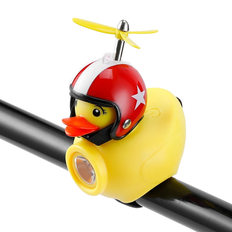 Canard Jaune Vélo Cloche Guidon Phare Ornements de Voiture Accessoires de Cyclisme Décoration de Casques