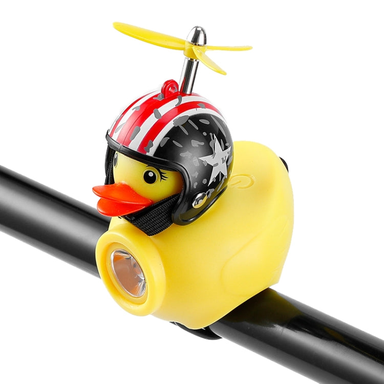 Canard Jaune Vélo Cloche Guidon Phare Ornements de Voiture Accessoires de Cyclisme Décoration de Casques