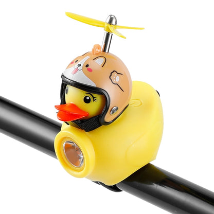 Canard Jaune Vélo Cloche Guidon Phare Ornements de Voiture Accessoires de Cyclisme Décoration de Casques