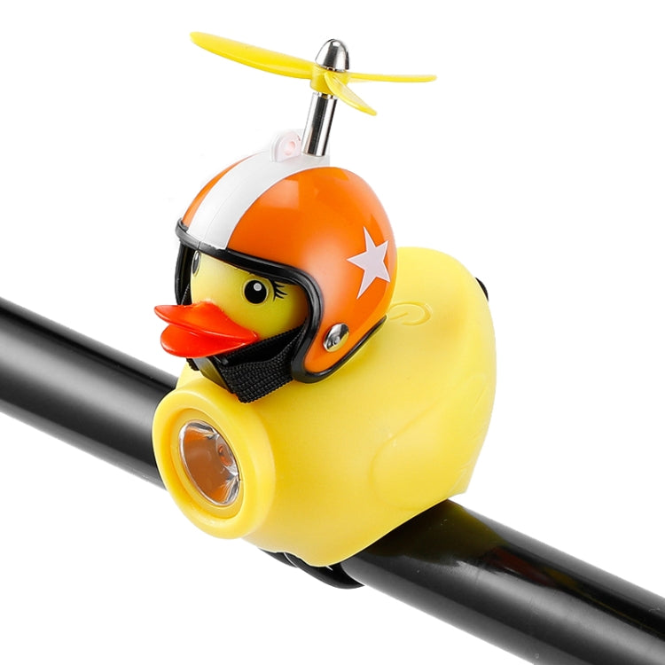 Canard Jaune Vélo Cloche Guidon Phare Ornements de Voiture Accessoires de Cyclisme Décoration de Casques