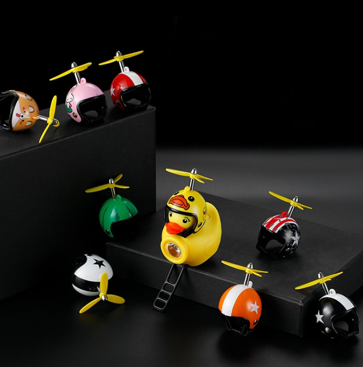 Canard Jaune Vélo Cloche Guidon Phare Ornements de Voiture Accessoires de Cyclisme Décoration de Casques