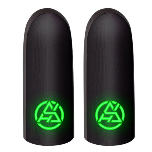 1 paar Gaming Super Conductive Zilveren Stoffen Kippenspel Vingerhoes Touchscreen Antislip Zweetbestendige Handspel Vingerhandschoenen, Nachtlampje, Sea Soul Beast, Zilver