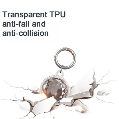 For AirTag Locator Protective Case Keychain TPU All Inclusive Waterproof Cover