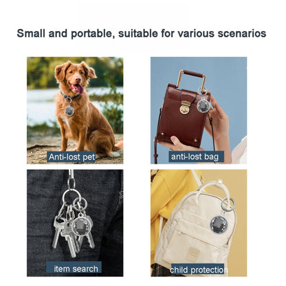 For AirTag Locator Protective Case Keychain TPU All Inclusive Waterproof Cover