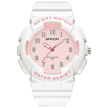 Montre Étudiante SANDA Fraîche Numérique Passe-partout Étanche Lumineuse