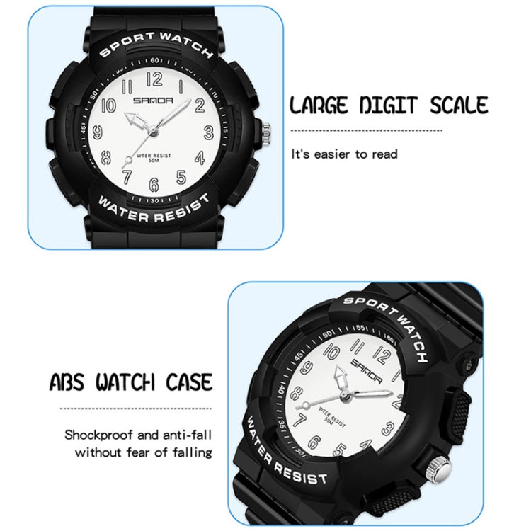 Montre Étudiante SANDA Fraîche Numérique Passe-partout Étanche Lumineuse