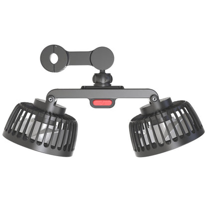 5V 2A Car Rear Seat Back USB Interface Powerful Double-headed Fan, F4207