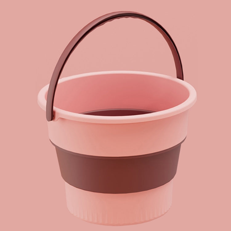 Grand seau pliant épaissi en plastique de 17 L, portable, pour pêche en extérieur, lavage de voiture en voyage, grand 17 L