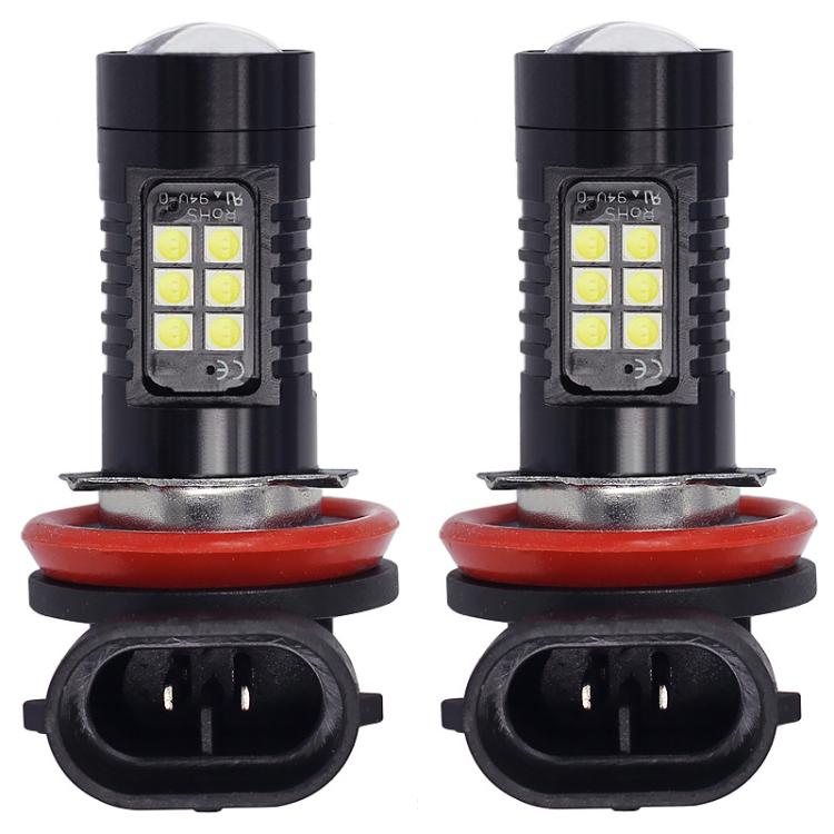 1pair Automotive High-power LED White Light Fog Lamp, H11