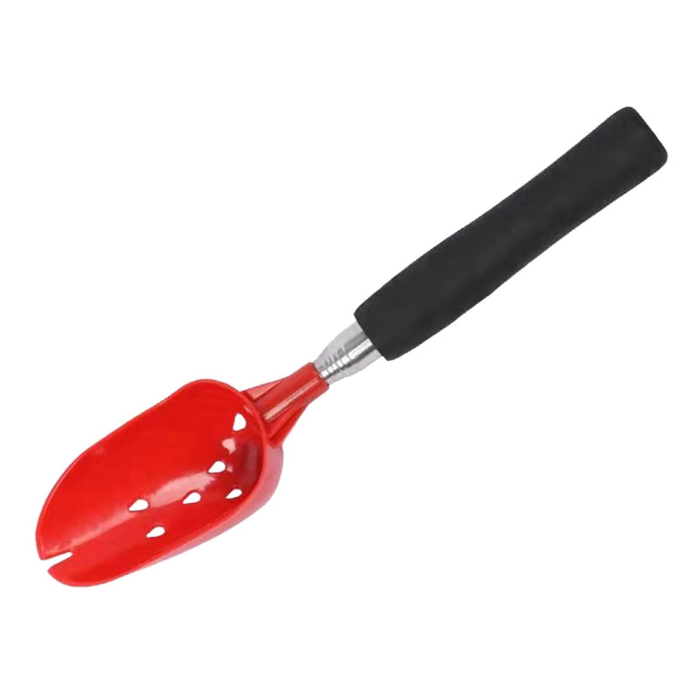 Cuillère de lancer d'appâts de pêche Dispositif d'amorçage Pelle de coulée rétractable, Acier inoxydable, Alliage d'aluminium