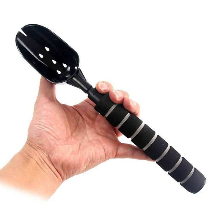Cuillère de lancer d'appâts de pêche Dispositif d'amorçage Pelle de coulée rétractable, Acier inoxydable, Alliage d'aluminium