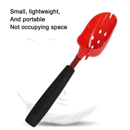 Cuillère de lancer d'appâts de pêche Dispositif d'amorçage Pelle de coulée rétractable, Acier inoxydable, Alliage d'aluminium