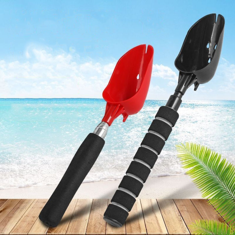 Cuillère de lancer d'appâts de pêche Dispositif d'amorçage Pelle de coulée rétractable, Acier inoxydable, Alliage d'aluminium