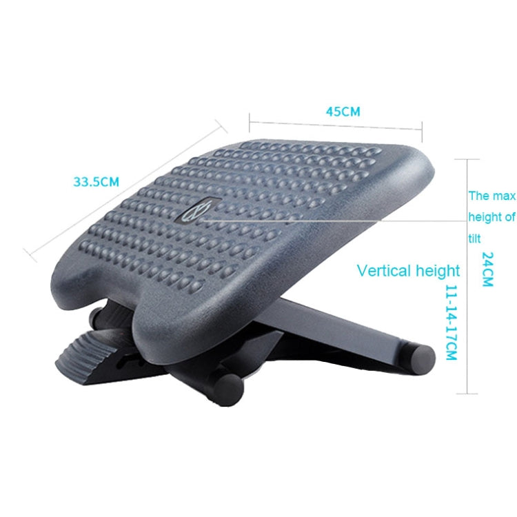 Office Adjustable Massage Foot Pedal Children Step Stool Pregnant Women Massage Mat, Adjustable Black