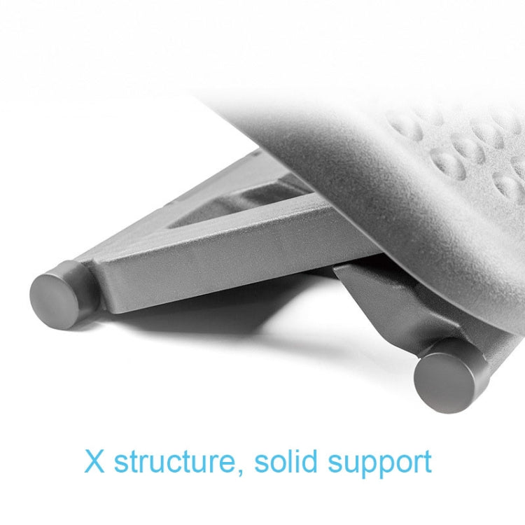 Office Adjustable Massage Foot Pedal Children Step Stool Pregnant Women Massage Mat, Adjustable Black