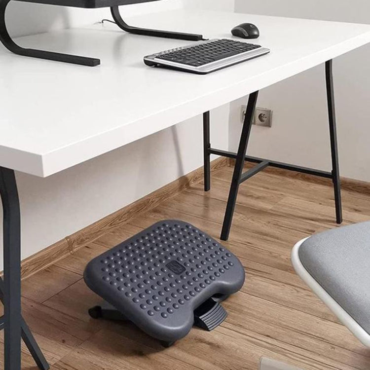 Office Adjustable Massage Foot Pedal Children Step Stool Pregnant Women Massage Mat, Adjustable Black