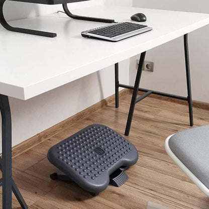 Office Adjustable Massage Foot Pedal Children Step Stool Pregnant Women Massage Mat, Adjustable Black