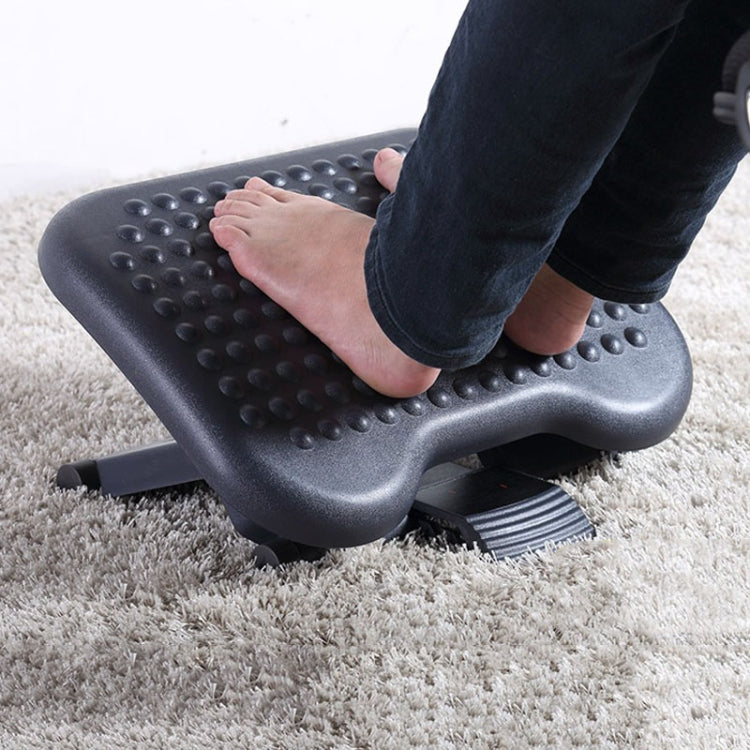 Office Adjustable Massage Foot Pedal Children Step Stool Pregnant Women Massage Mat, Adjustable Black