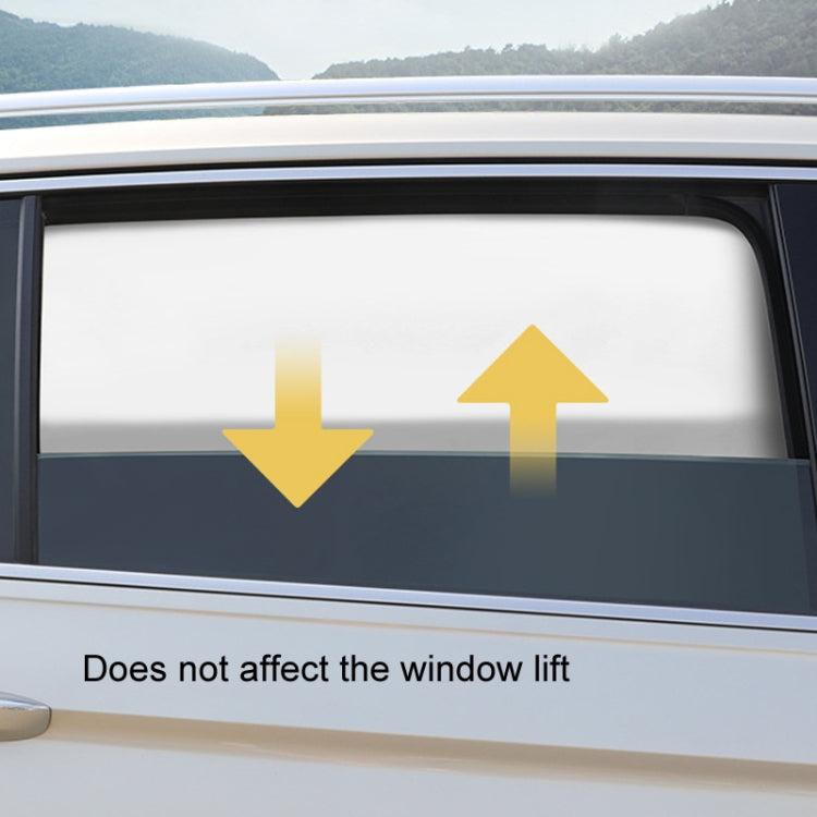 Heat-insulating Opaque Vinyl Coated Magnetic Car Curtains, Full Blackout Principal Drive, Full Blackout Co-pilot, Full Blackout Rear Row, Titanium Silver Principal Driver, Titanium Silver Co-pilot, Titanium Silver Rear Row