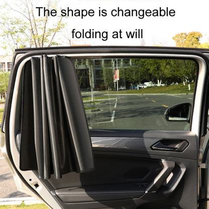 Heat-insulating Opaque Vinyl Coated Magnetic Car Curtains, Full Blackout Principal Drive, Full Blackout Co-pilot, Full Blackout Rear Row, Titanium Silver Principal Driver, Titanium Silver Co-pilot, Titanium Silver Rear Row
