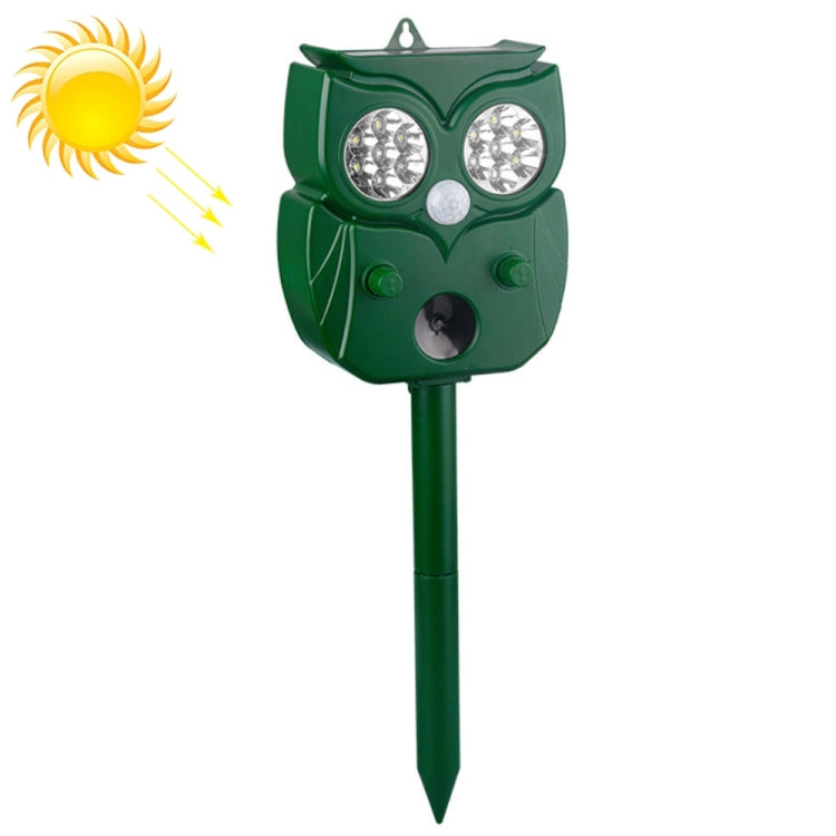 Répulsif Solaire Ultrasonique Anti-Rats d'Extérieur, Répulsif Multifonctionnel à Capteur Infrarouge, 14 LED