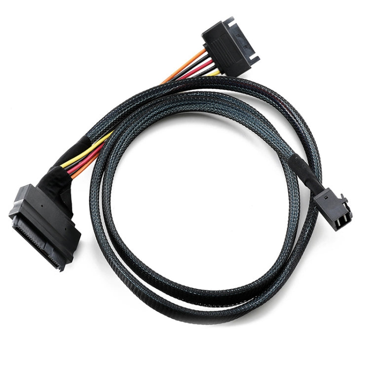 Mini SAS 36P HD8643 To MINI SAS 8639+ 15P Power Hard Drive Data Cable, 36P HD8643 To MINI SAS 8639+ 0.5m, 36P HD8643 To MINI SAS 8639+ 0.75m