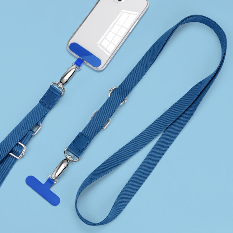 Mobile Phone Messenger Lanyard Adjustable Wide Hanging Neck Sling, Matcha Green, Gem Blue, Dark Purple, Orange, Silver, Classic Black