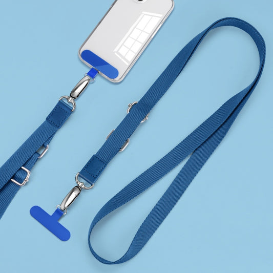 Mobile Phone Messenger Lanyard Adjustable Wide Hanging Neck Sling, Matcha Green, Gem Blue, Dark Purple, Orange, Silver, Classic Black