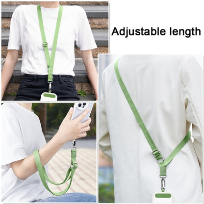 Mobile Phone Messenger Lanyard Adjustable Wide Hanging Neck Sling, Matcha Green, Gem Blue, Dark Purple, Orange, Silver, Classic Black