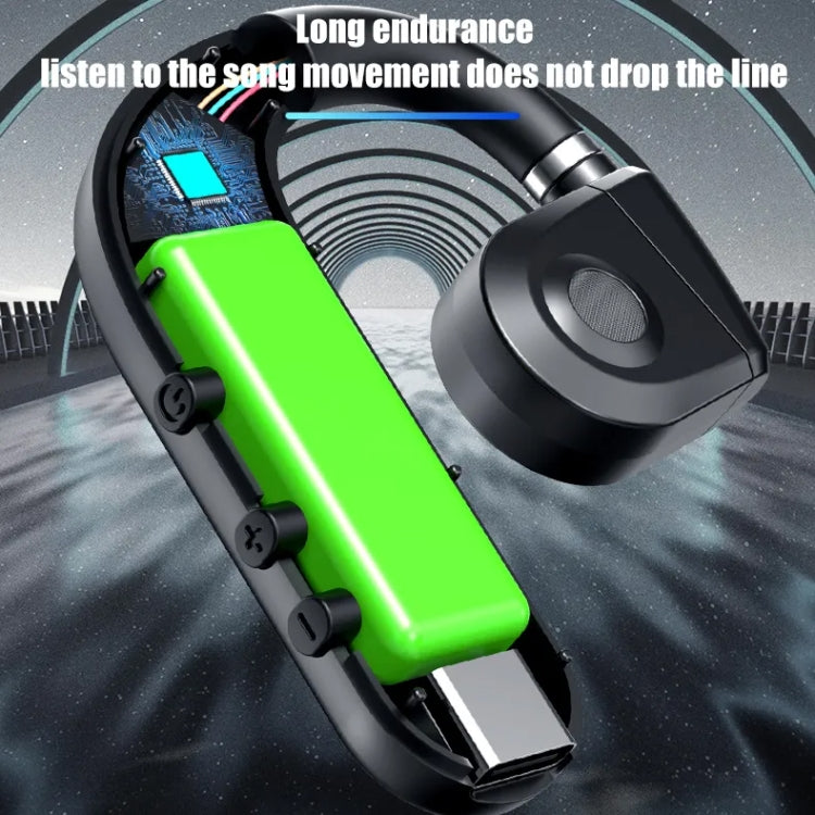 T50 Bluetooth 5.3 Wireless Headphone Single Ear Digital Display Stereo Earbuds, Color Boxed