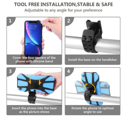 3 In 1 Disassembered Rotating Arm Belt Bag Sports Phone Bag Bracket For 4.5-7 inch Phones, 3 In 1