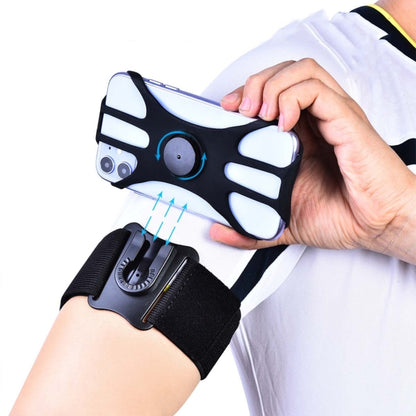 3 In 1 Disassembered Rotating Arm Belt Bag Sports Phone Bag Bracket For 4.5-7 inch Phones, 3 In 1