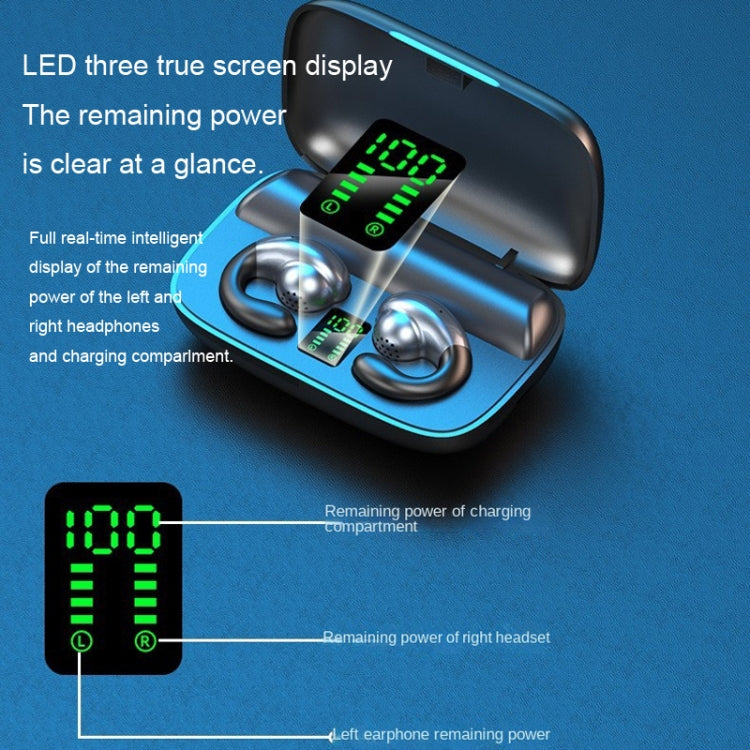 Wireless Ear Clip Noise Reduction Bluetooth Headphone Bone Conduction No Delay Headset