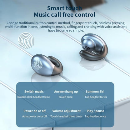 Wireless Ear Clip Noise Reduction Bluetooth Headphone Bone Conduction No Delay Headset