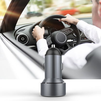Mini Multifunctional Dual USB Digital Display Car Charger, Black, Grey, Red