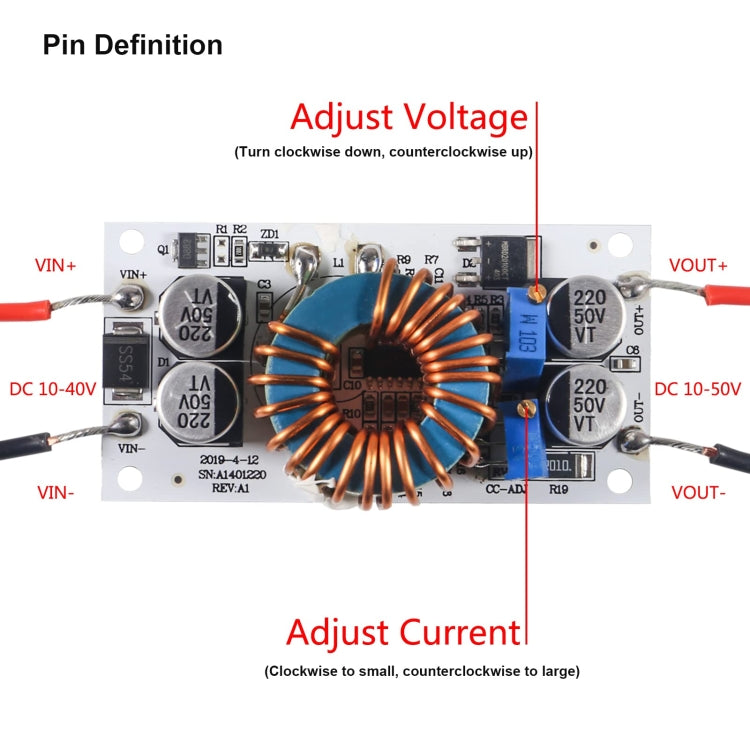 250W  10A Aluminum Substrate Power Supply LED Boost Constant Current Module, 250W 10A