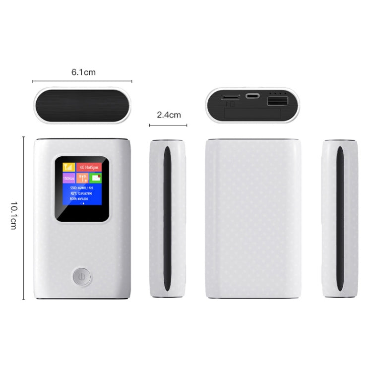 Routeur WIFI 4G LTE portable, batterie 6000mAh, hotspot sans fil 150Mbps, modem mobile de poche, MF905C Asie, MF905C UE