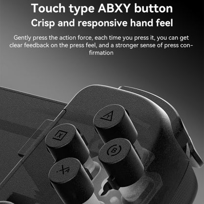 D6  Bluetooth Retractable Gamepad Dual Hall Six-Axis Somatosensory For Android/IPhone /Switch, D6 Black, D6 White Black