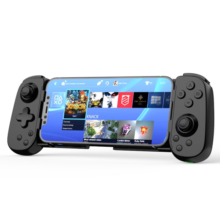D6  Bluetooth Retractable Gamepad Dual Hall Six-Axis Somatosensory For Android/IPhone /Switch, D6 Black, D6 White Black