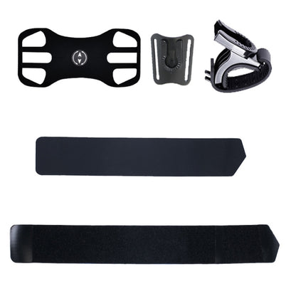 3 In 1 Four Jaws Detachable Swivel Arm Wrist Strap Bicycle Holder For 4.5-6.5 inch Phones, 3 In 1 (Blue), 3 In 1 (Black)