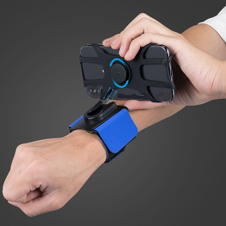 3 In 1 Four Jaws Detachable Swivel Arm Wrist Strap Bicycle Holder For 4.5-6.5 inch Phones, 3 In 1 (Blue), 3 In 1 (Black)