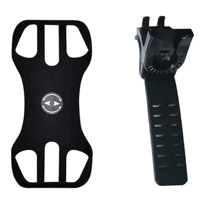 Support de téléphone portable amovible pour vélo pour téléphones de 4,5 à 7 pouces, quatre griffes noir, huit griffes noir
